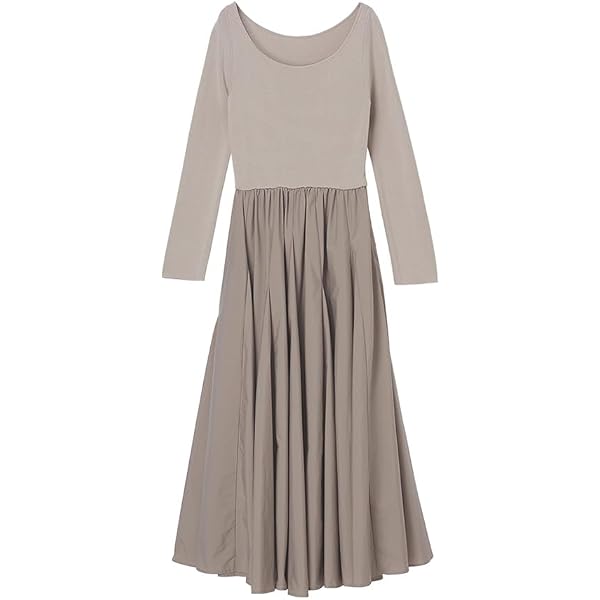 anuans」 ロングスカート MEDIUM グレー レディース Amazon.co.jp: [ア